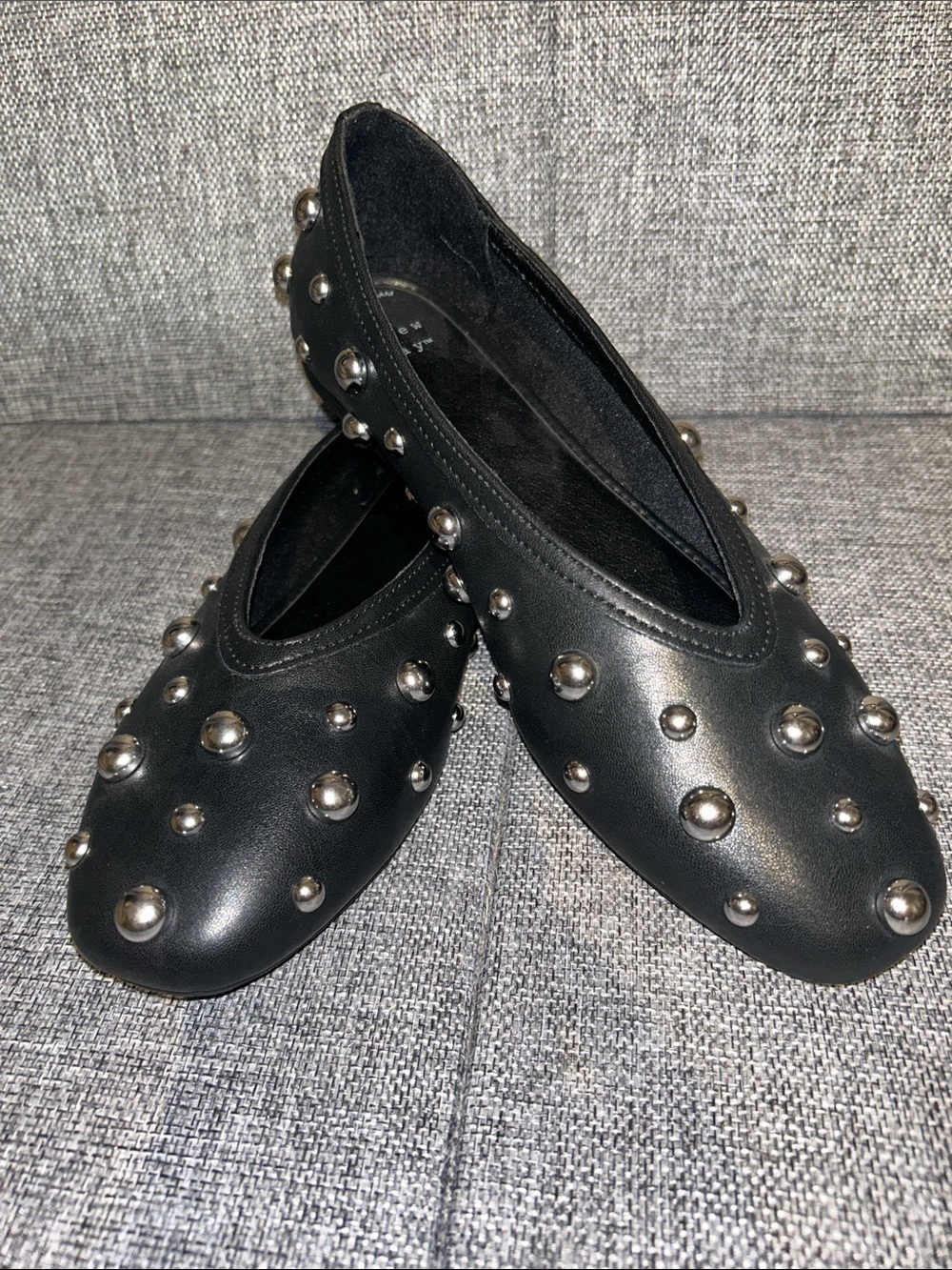NEW - a new day Black Studded Ballet Flats - Picture 9 of 9